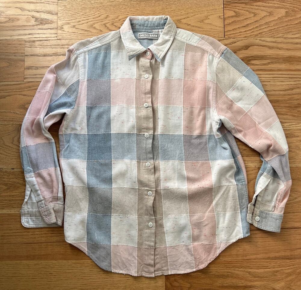 Vintage Dress Barn Plaid Button Up